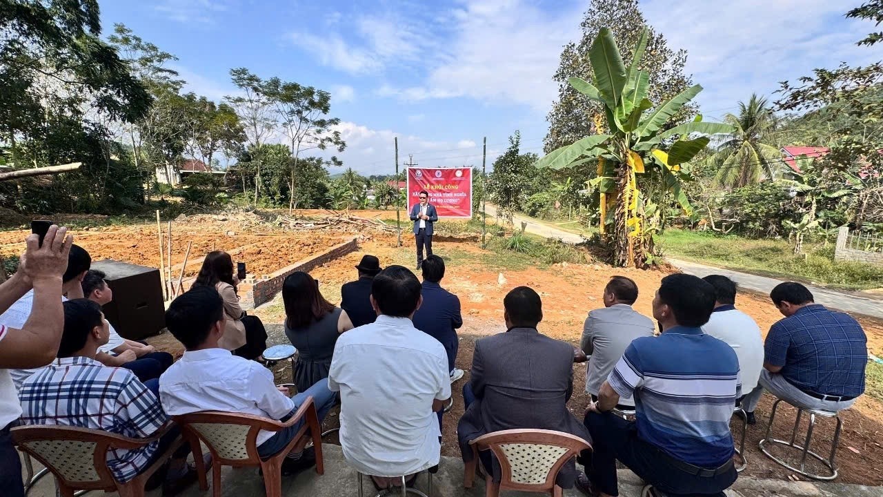 Ông Lương Thế Dũng phát biểu tại Lễ khởi công